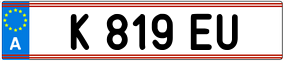 Trailer License Plate